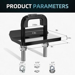 Hitch Tightener for 1.25″ and 2″ Hitch – anti Rattle Clamp, Heavy Duty Hitch Sta