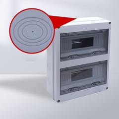 Assured ABS Plastic Distribution Box Featuring a Total of 24 Circuits Available