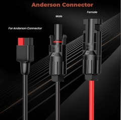4IN1 Solar Connector Splitter Cable 45A Connector XT60 DC 8mm 5.5mm Adapter