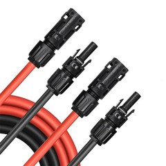 30FT 8AWG Solar Panel Extension Cable – 1500V with IP68 Connectors for RV, Boat,