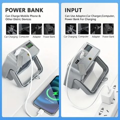 Outdoor Portable LED Camping Light Solar Charging 4000mah Large Capacity Power