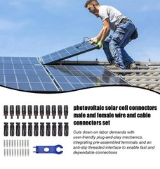 10Set Male Female Wire Cable Connector Set Solar Panel Waterproof Connector