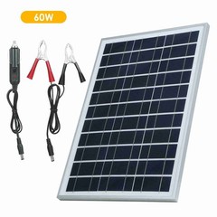 60W Flexible Solar Panel Kit 5V 18V IP65 Waterproof Portable For Outdoor V1