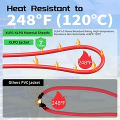 Bateria Power Solar to XT60 Charge Extension Cable 12AWG 20Ft Solar Connector
