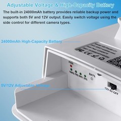 20W Solar Panel Kit with 24000mAh Battery, 5V and 12V | 5V and 12V adjustable
