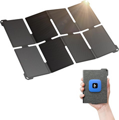 Ultra-Light 25W Waterproof Solar Charger with USB-A/C Ports for Travel & Camping