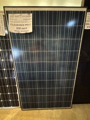 250W HYUNDAI HiS-M250MG PR PRE-OWNED Solar Modules