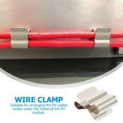 50pcs Wire Organizer Holder Solar Panel Cable Clip Trailer Frame Clips