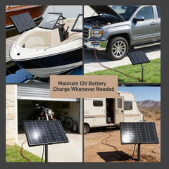 12V 10W Solar Panels Kits for Gate Opener Electric Fence | Smart MPPT
