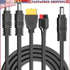 4IN1 DC Extension Cable 6.56ft DC5521 to 45A Connector XT60 5.5mm 8mm Connector