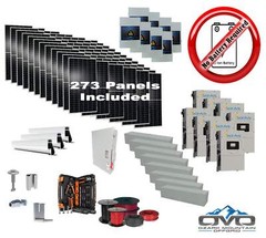 150KW Complete Offgrid Solar Kit + 8x 15K Sol-Ark Inverter +150.15KW Solar with