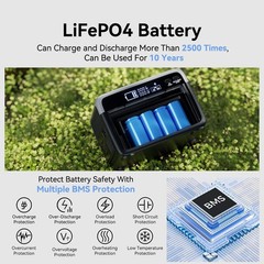 Flashfish 230.4Wh LiFePO4 300W (Peak 600W) Solar generator AC Outlets