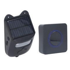 Solar Doorbell Wireless Motion Sensor Alarm For Farms Camping