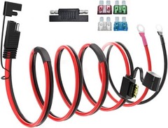 SAE Battery Connector, 10AWG SAE to O Ring Terminal Harness 2-Pin Quick Disco…
