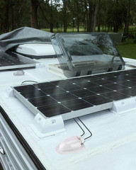 White Solar Double Cable Entry Gland Box, RV Roof Waterproof ABS Solar Entry Hou