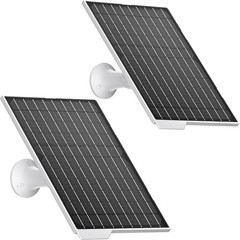 2 Pack 9W Solar Panel Charger IP65 Waterproof USB-C Cable Micro USB Adapter for
