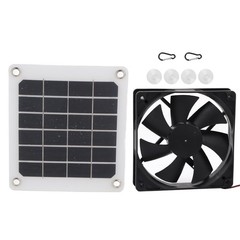6V Solar Panel Powered Fan Waterproof Fan 10W Solar Exhaust Fan for Greenhouse