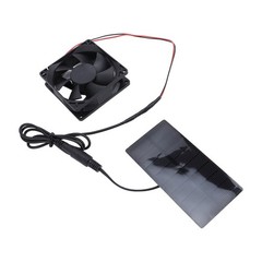 Professional 0.8W Solar Panel Fan Kit For Pet House Cooling