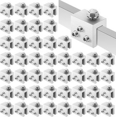Tandefio 48 Sets Roof Clamp for Standing Metal Roof
