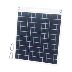 13W 5V Solar Panel With Dual USB Port 2PCS Carabiner Polycrystalline OTYT