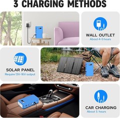 Compact 24000mAh Portable Power Station & Solar Generator for Outdoor Adventures