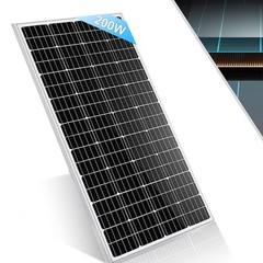 200 Watt Solar Panels 12 Volt Mono PV Module Power Charger for RV Marine Rooftop