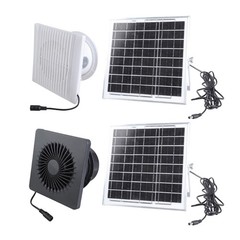 Energy Efficient Solar 8W 4 Inch Fan Outdoor Greenhouse Solution