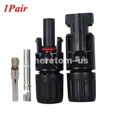 5/10/20/50/100/200 Pairs Solar Cable Connectors Male Female DIY For Solar Panel