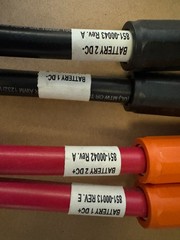 4pcs Sunpower SunVault M0012 type Battery Cables