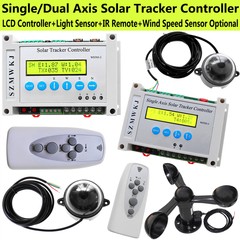 Single/Dual Axis Solar Panel Tracking Tracker Electronic Controller + Anemometer