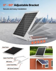 20W 12V Solar Panel Trickle Charger Monocrystalline MPPT IP65 Certified
