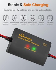 Versatile 50W Solar Battery Maintainer Kit: 2 x 25W Panels & Adjustable Bracket
