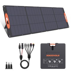 SOKIOVOLA N Type 16BB 200W Portable Solar Panel for EF/Jackery/Bluetti/Anker