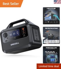 Portable Power Station 300W, 230Wh LiFePO4 LFP Battery, 1.5hrs Fast Charging,…