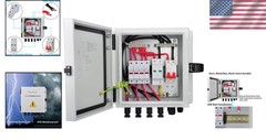 Durable 4 String Metal PV Combiner Box Solar System Fuse