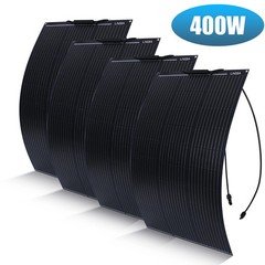 400W Watt 12V/24V Portable Flexible Solar Panel (100W*4PCS) For RV Boat Off-Grid