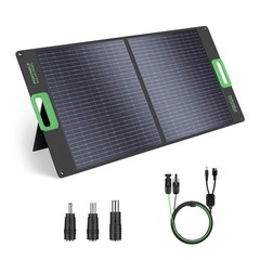 100W Portable Solar Panel for Power Station Foldable 20V