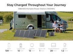 Dabbsson DBS1300 Portable Solar Power Station 1330Wh LiFePO4 Battery Generator