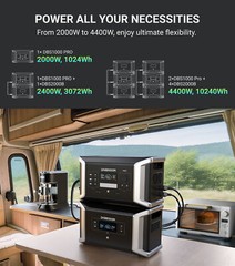 Portable Power Station 2048Wh 3600W Solar Generator for Outdoor Camping Dabbsson