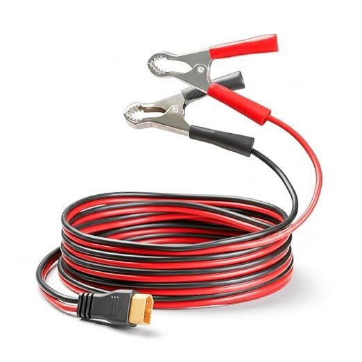 XT60 Connector Cable with 12V DC Battery Alligator Clips Battery 12AWG / 5FT