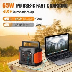 296Wh Portable Power Station 400W Solar Generator