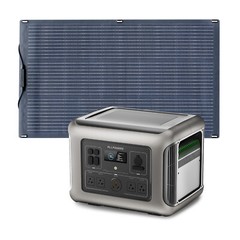 ALLPOWERS 2500W LiFePO4 Portable Power Station & 200W Mono Flexible Solar Panel
