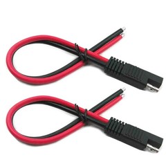 10AWG SAE Connector Extension Cable, 2Pack Quick Disconnect Plug, 30cm/1ft So…
