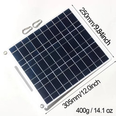 100W Solar Charger with Dual USB Ports Waterproof & Portable Solar Panel Outdoor