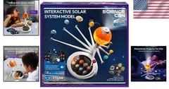 HD Space Projector with 8 Planets & Knowledge Cards