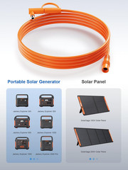 30FT Solar Extension Cable for Jackery SolarSaga & Explorer | Compatible with So