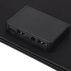 40W USB Solar Panel Folding Power Bank Outdoor Camping Hiking Phone Charger Kit