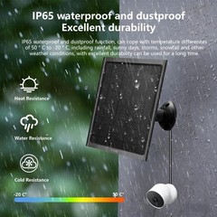8W Solar Panel for Nest Camera – 2 Pack, Waterproof, Fast Charging, Easy Install