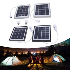Portable Solar Panel Charger 2pcs Monocrystalline Solar Panel 5W For Camping