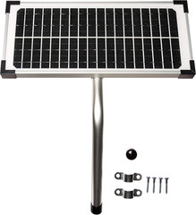 10 Watt Solar Panel Kit (FM123) for Automatic Gate Openers,Black Cell
